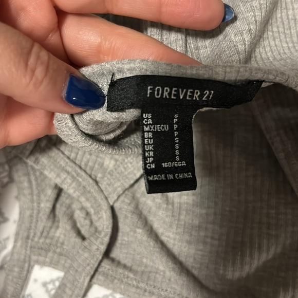 Forever 21 Gray Ribbed Jumpsuit - Small - Picture 3 of 3